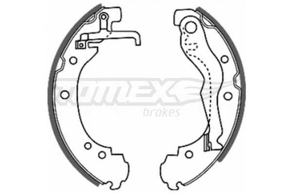 Sada brzdových čeľustí TOMEX Brakes